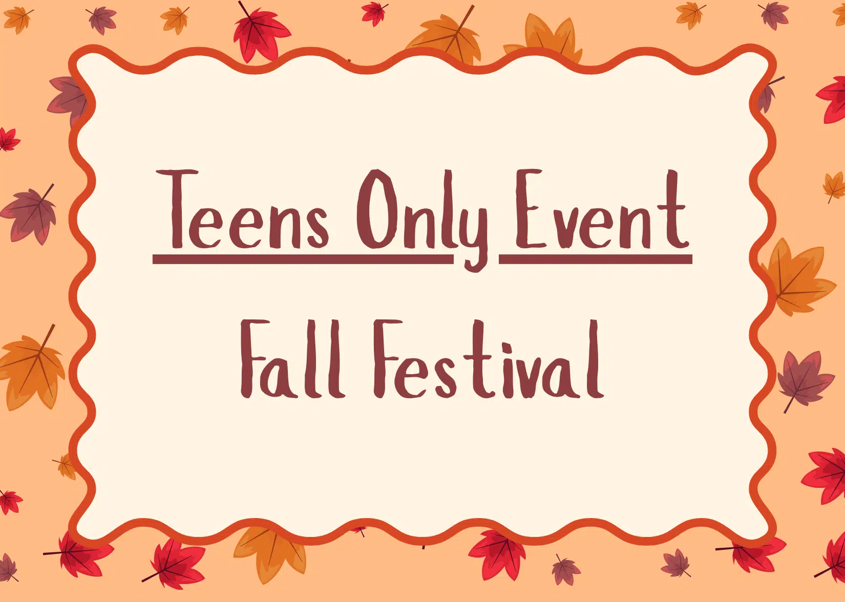 Teens Only Event – Fall Festival
